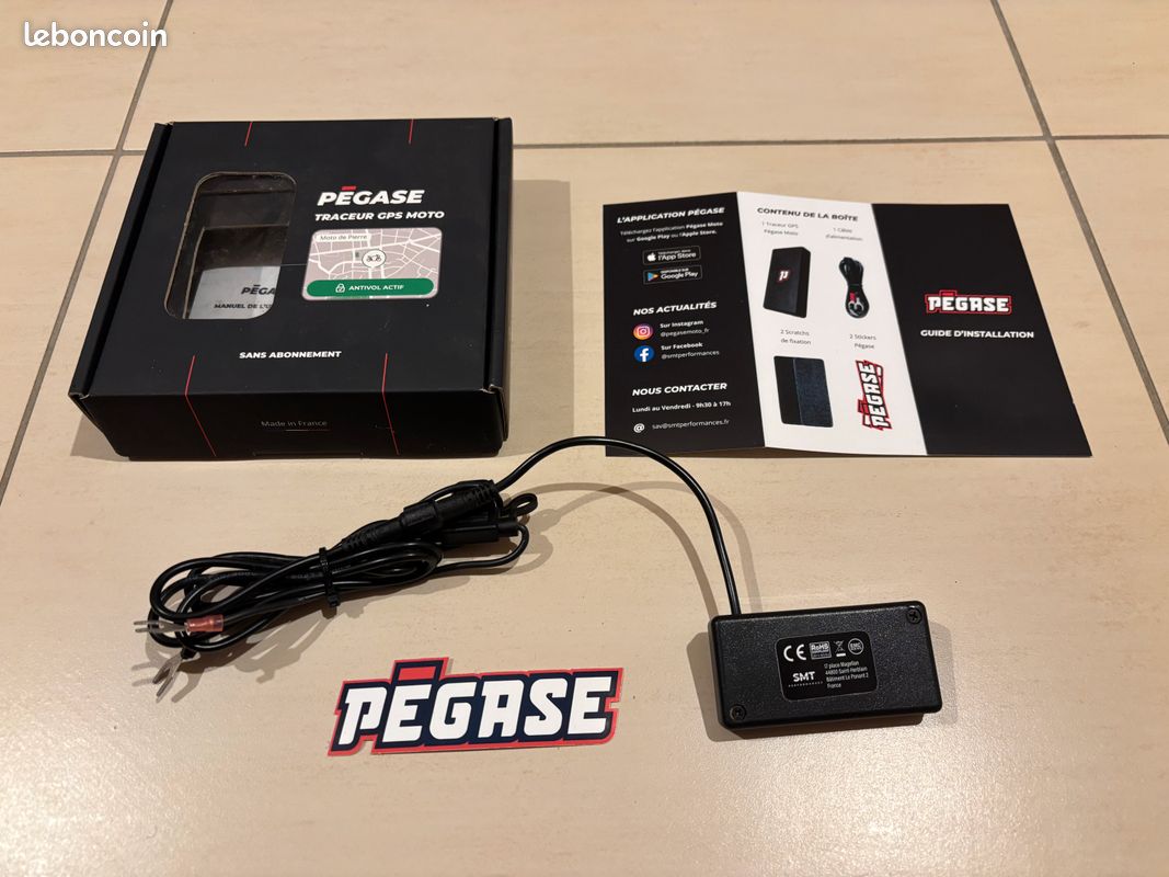Tracker GPS Pegase Pour Moto Et Vélo - Sans Abonnement - Fabriqué En France - Neuf