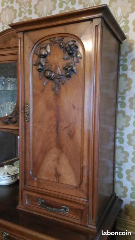 Buffet deux corps et vitrine (image 2)