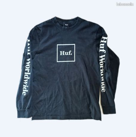 Maillot manches longues noir HUF Vêtements