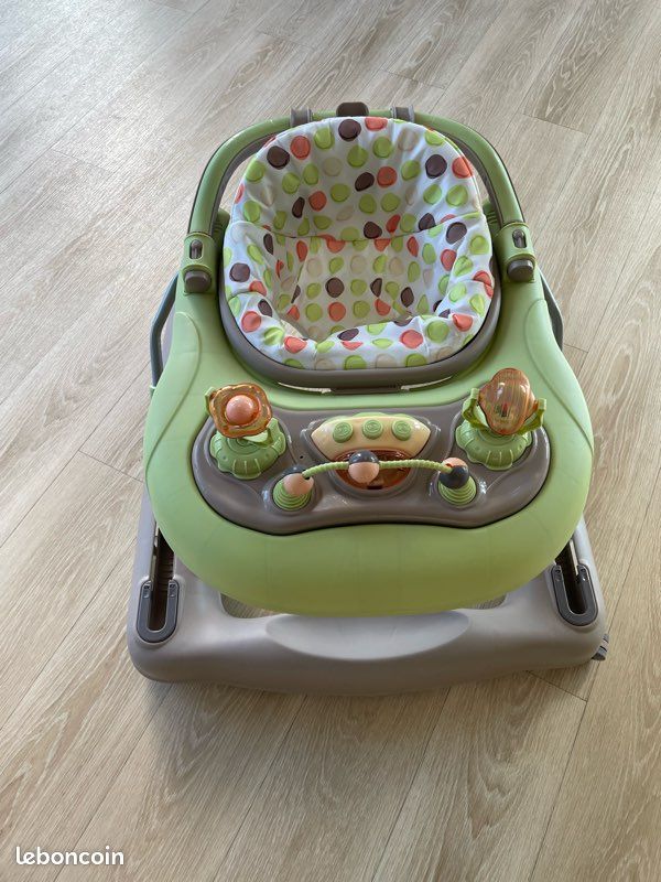 Trotteur Babymoov Pousseur Enfant Trotteur Pousseur 2-en-1 Vert De