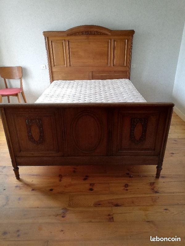Lit+matelas +sommier (image 1)