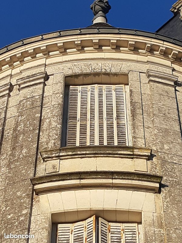 Persiennes du XIXeme en très bon état Bois en chêne et cadre en acier (image 11)