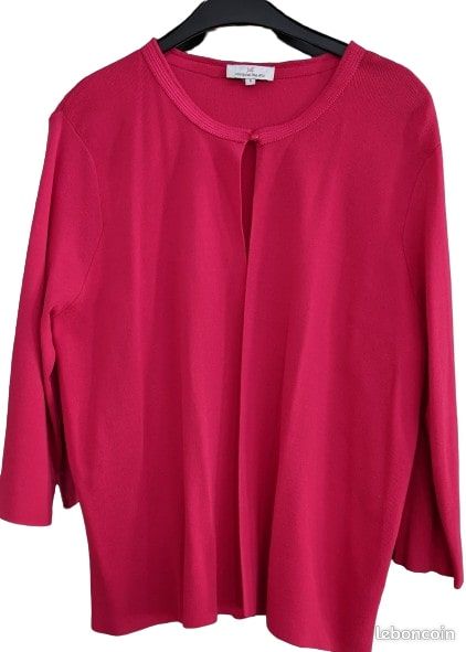 Gilet rose fushia Jacquelie Riu Taille 46 (image 1)