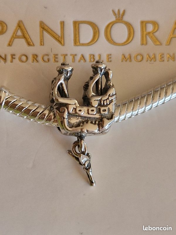 Charm Breloque Bateau Pirate En Argent 925/1000 - Neuf Avec étiquettes - Jewellerybox