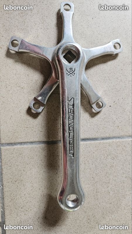 Paire De Manivelles Piste STRONGLIGHT Track 2000 - 165mm Argent - Fixie/Vélo Piste