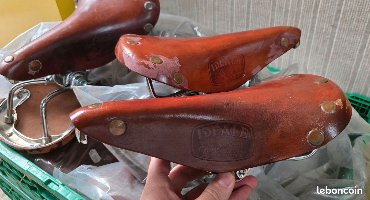 Selle De Vélo En Cuir Idéale Columbia Licence Christol Made In France