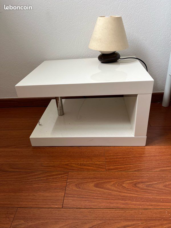 Petite table basse blanche (image 3)