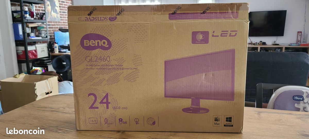 Ecran Led GL2460 Black Light Monitor BENQ - Accessoires informatique