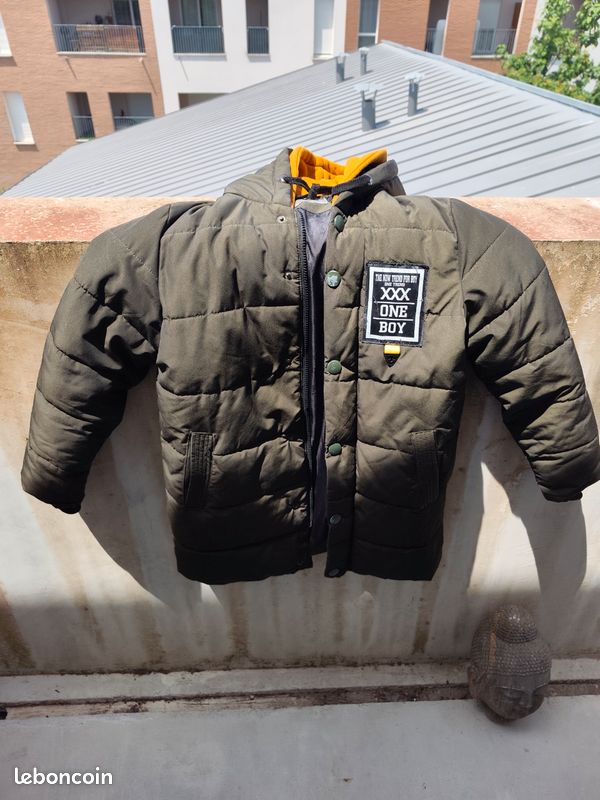 Blouson cuir et toile pour adulte et ado (image 7)