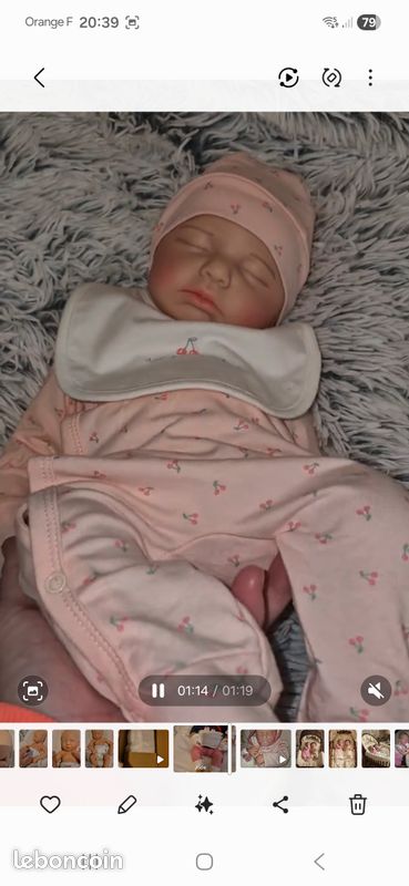 Silicone complet bébé reborn loulou 51 cm (image 1)