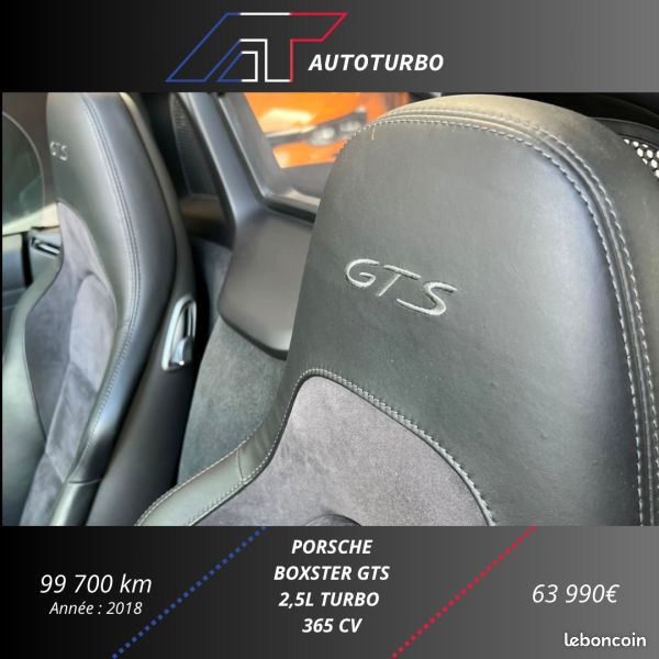 Porsche 718 BOXSTER (982) 2.5 365CH GTS PDK EURO6 (image 9)