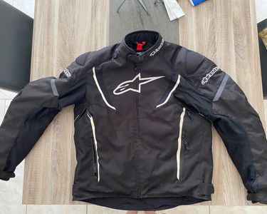 Blouson JAWS V3 ALPINESTARS Noir/Blanc - , Blouson moto cuir