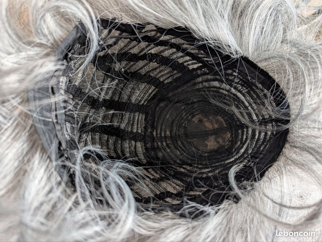 Perruque Homme 100% Cheveux Naturels - Couleur Gris Poivre Et Sel (XAVIER 44), Neuve Avec étiquettes