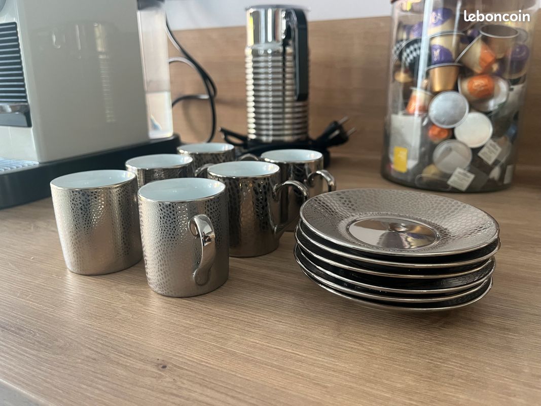 Tasse à Thé/Café En Argent Sterling 925 - 575ml Avec Couvercle - Style Antique - Alherff