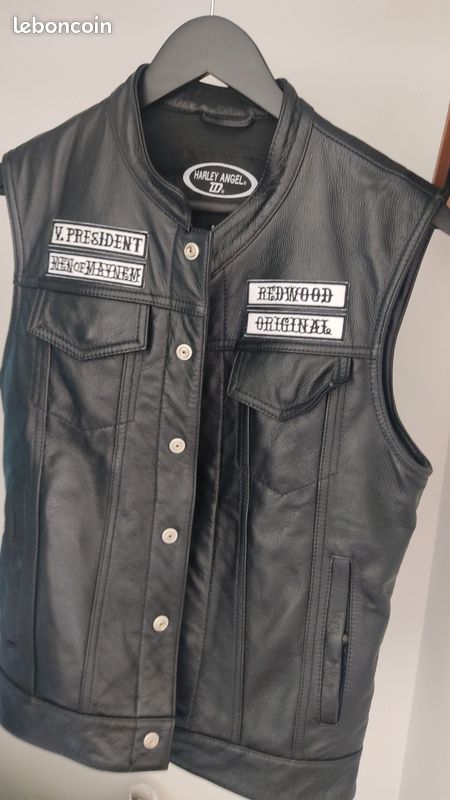 Veste Sons Of Anarchy Cuir Biker Homme Veste Moto En Cuir Vintage