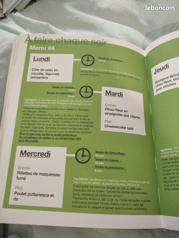 Livre pour cuisiner tous les repas de la semaine (image 2)