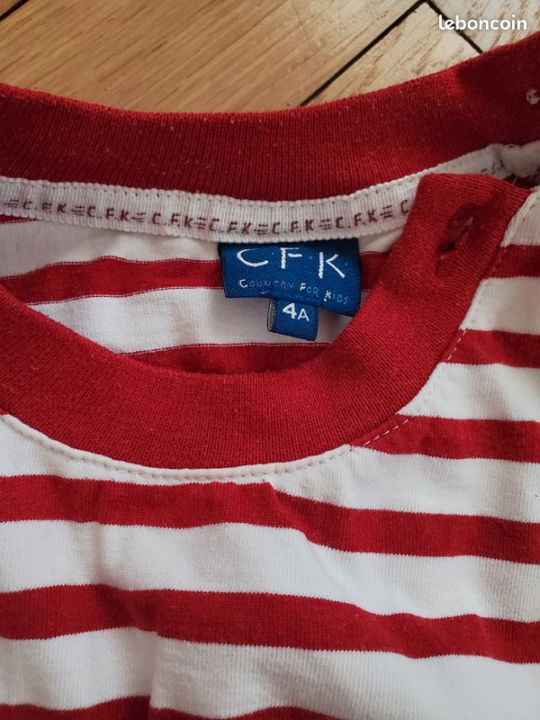 Polo Cyrillus et haut rayé ML CFK 4 ans (image 4)