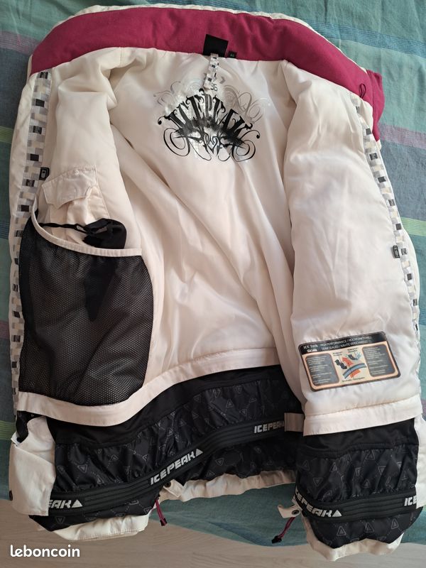 Veste de ski femme ICEPEAK, blanc cassé (image 3)
