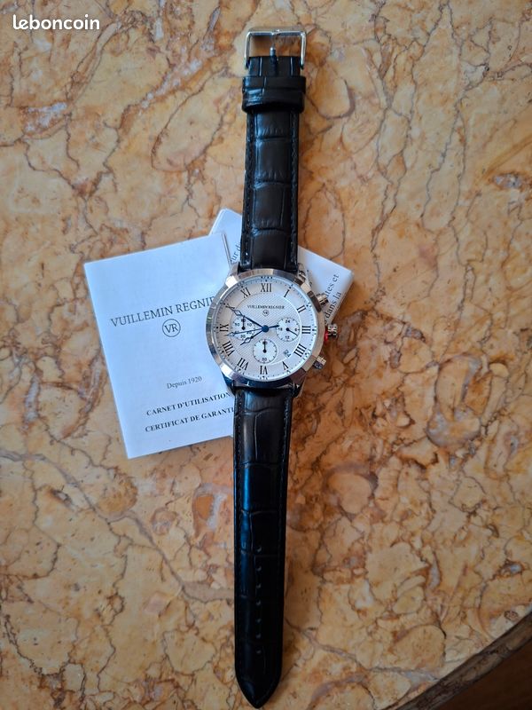 Montre Homme Vuillemin Regnier Chrono Factice – état Neuf, Pile Neuve, Fonctionne