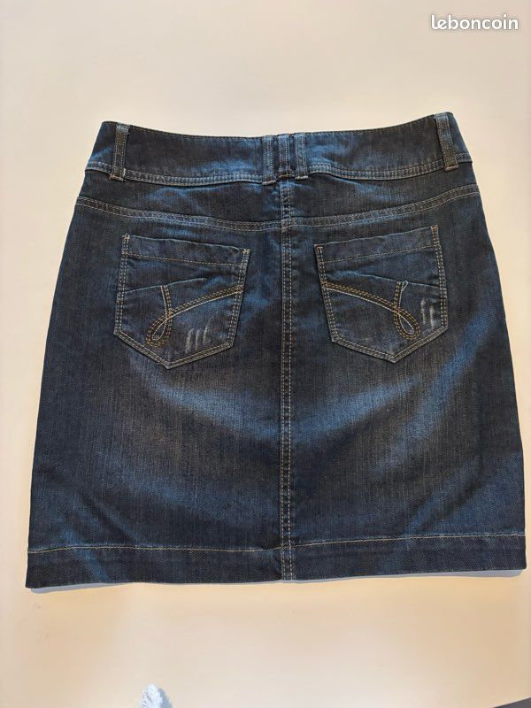Jupe jean bleu (image 2)