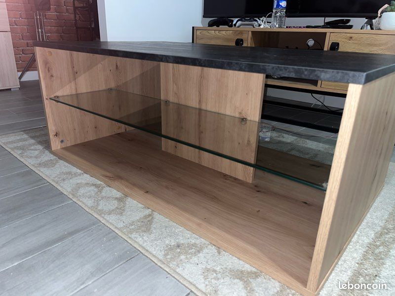 Table basses bois/ verre (image 1)