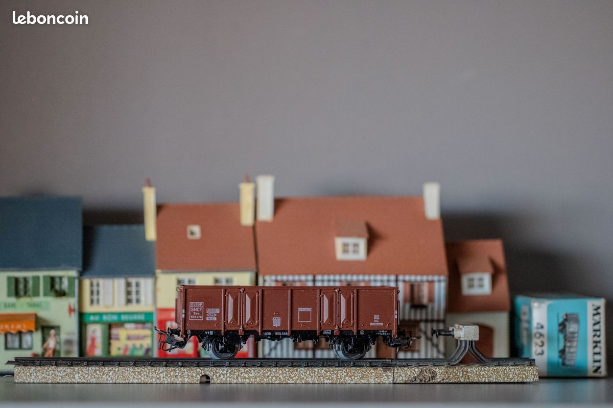 Wagon Tombereau Bing échelle 1 - 12 Cm - Tôle Début XXe - Rare Occasion