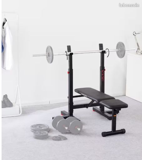 Ban de musculation avec chandelles pliable (image 3)