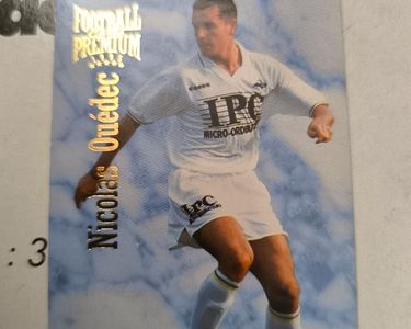 NICOLAS OUEDEC FOOTBALL CARD 1994-1995 PANINI FC NANTES FCN CANARIS