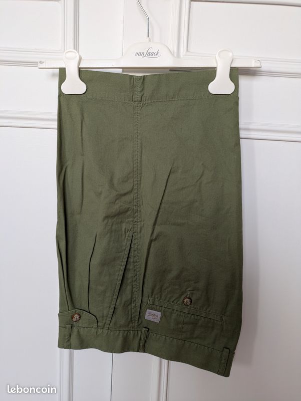 Short-bermuda femme kaki, Lacoste, t. 38 (image 4)