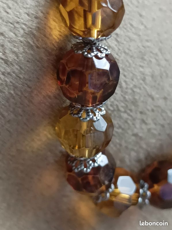 Bracelet vintage en verre de cristal (image 2)