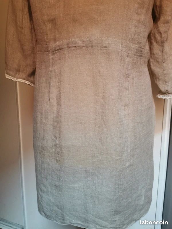 Veste légère en lin et coton femme de la marque SYM taille 38 (image 10)