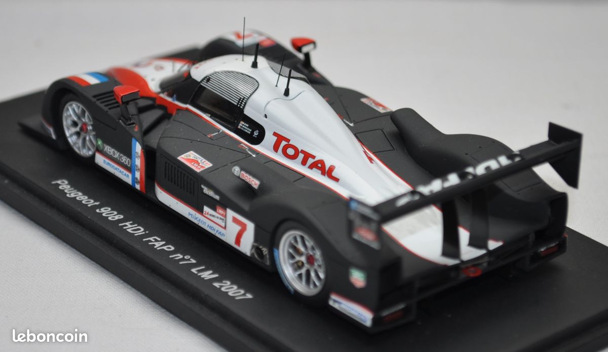 SPARK MODEL 43LM09 PEUGEOT 908 N.9 WINNER LM 2009 D.BRABHAM-M.GENE -A.WURZ 1:43 REPRO