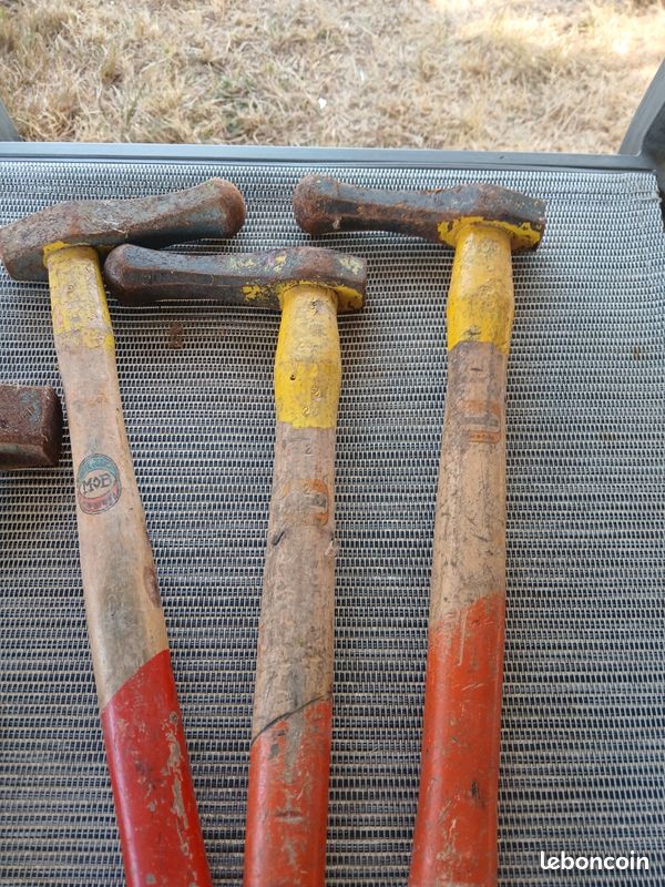 Lot de 3 marteaux de ferblantier ferronnerie (image 2)