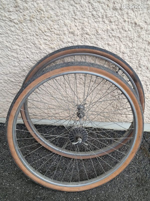 Cadre Vélo Peugeot T58 Randonnée Vintage 1950 - Acier Bleu Taille 58cm 650B