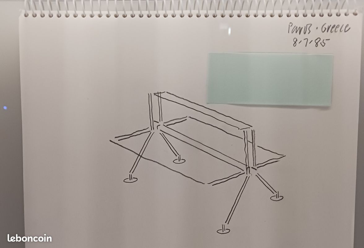 NORMAN FOSTER : bureau double Nomos édité par Tecno. Une valeur sure de collection, offrez vous une œuvre du plus célèbre architecte vivant (image 7)