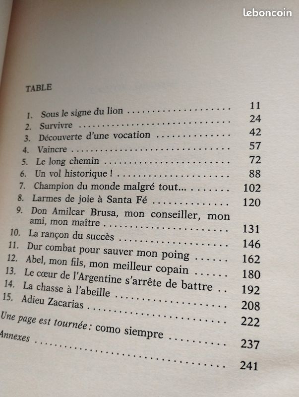 Récit biographie boxe rare 1975 : moi, Carlos Monzon, mémoires recueillis par henry pessar, Alain delon (image 3)