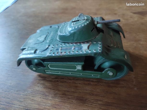 JOUET ANCIEN JOUSTRA REF 406 EX USINE COLLECTION LEONARD CHAR TANK A JOUET ANCIEN JOUSTRA REF 406 EX USINE COLLECTION LEONARD CHAR TANK A