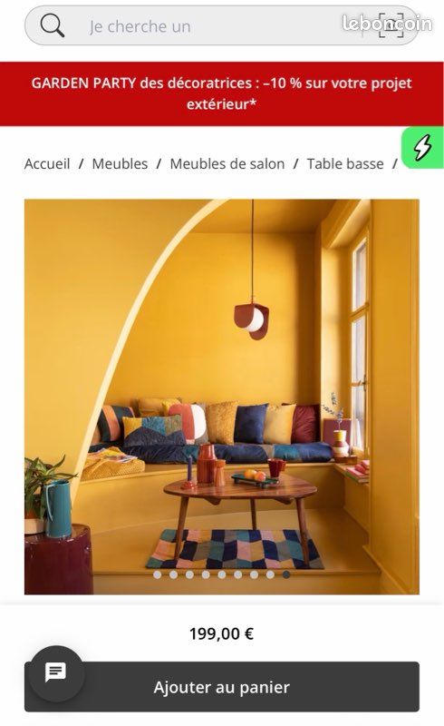 Table basse bois vintage (image 10)
