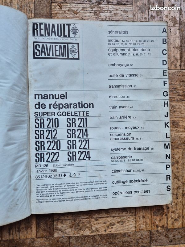 Catalogue Saviem MR 126 (image 2)