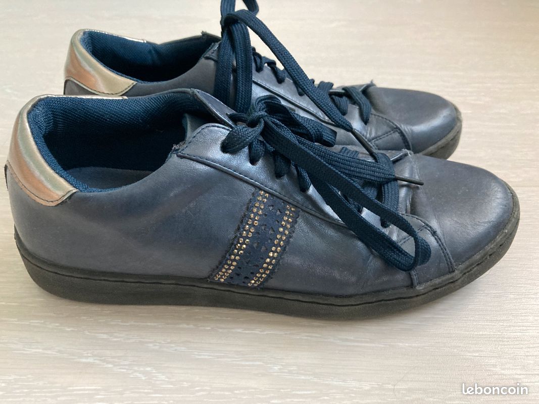 Tennis bleues et argent à strass Gemo taille 40 (image 1)
