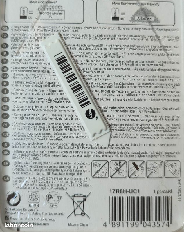 Batterie type 9V rechargeable (image 3)