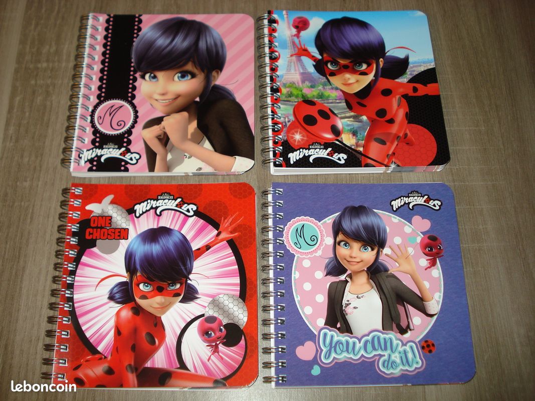 Carnets Bloc-Notes à Spirales A6 Miraculous Ladybug Chat Noir (image 1)