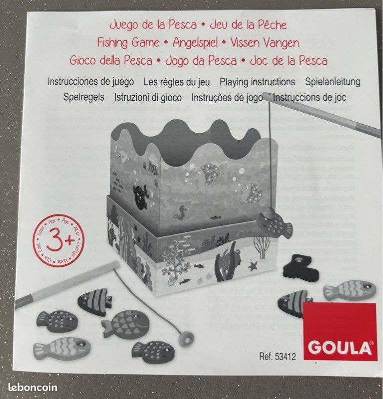 Goula 53412 Gioco Della Pesca Magnetico In Legno Per Bambini 4+ Anni, Con 2 Canne E 12 Pesci Colorati E Una Scarpa - 3