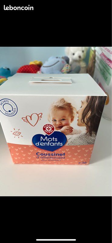 Coussinets d’allaitement mots d’enfant 36 (image 1)