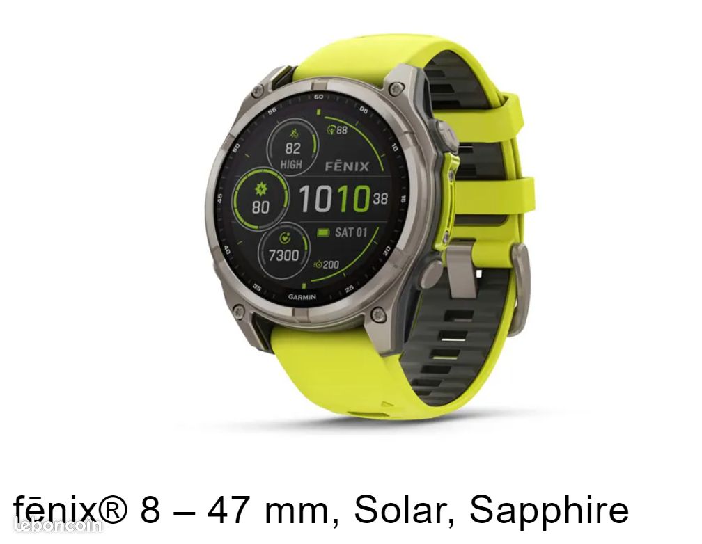 Fēnix® 8 – 47 mm, Solar, Sapphire (image 1)
