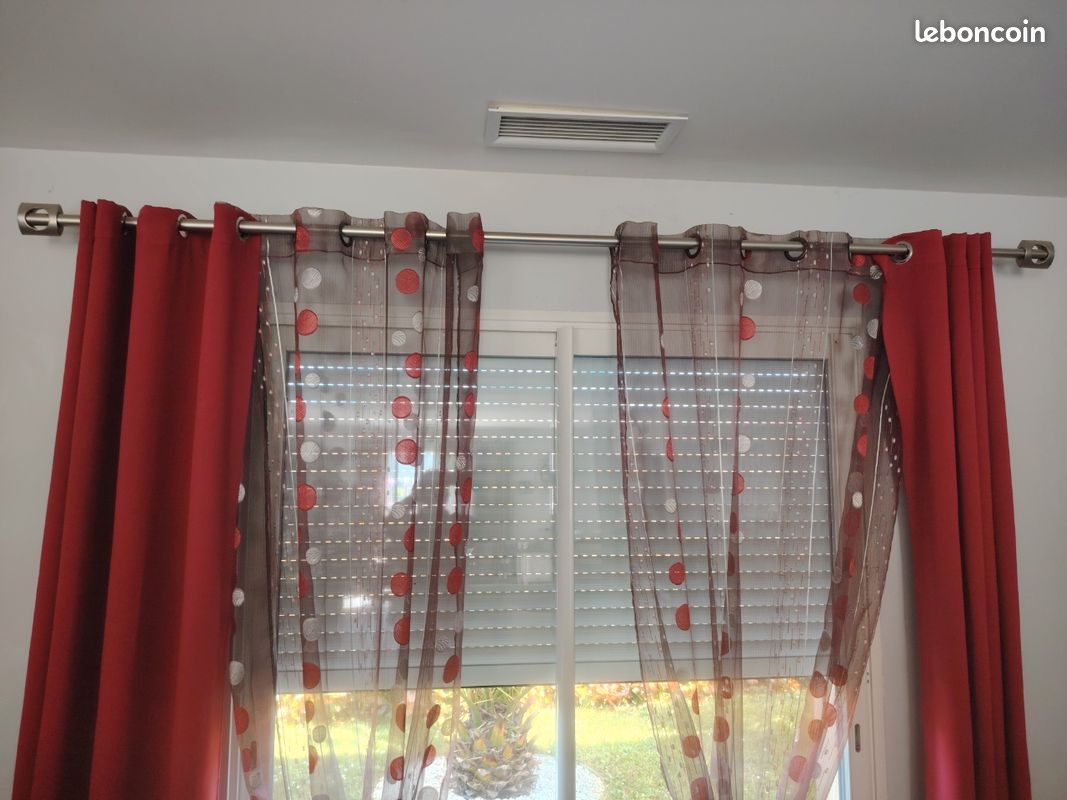 Tringle à Rideaux Extensible Bestgoodies 85-135 Cm - Finition Chromé Brillant - Fixation Sans Perçage Possible