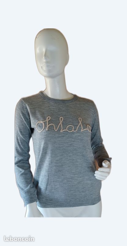 Taille L – Pull gris 🩶 Ohlala (image 1)