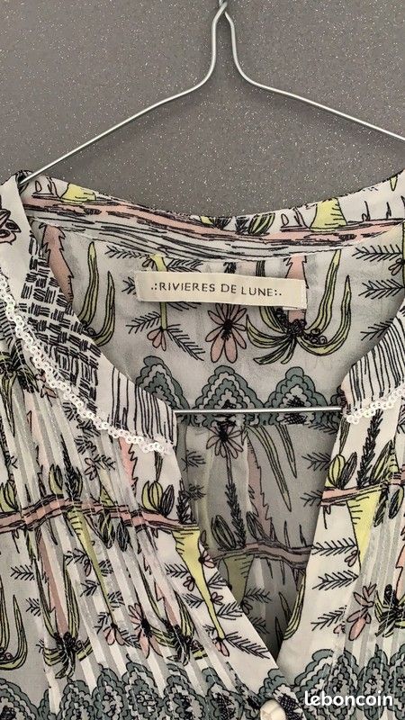 Haut Chemisier rivière de lune Taille 34 (image 3)