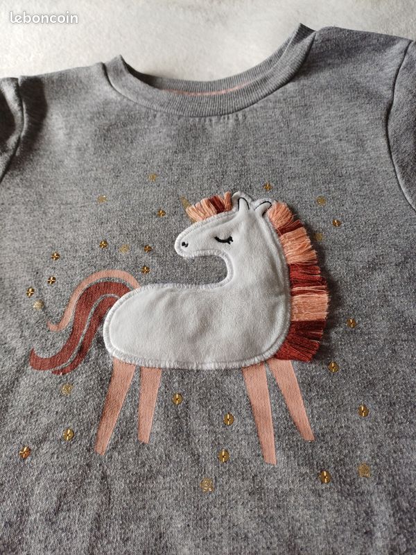 IN EXTENSO Pull licorne bébé fille pas cher