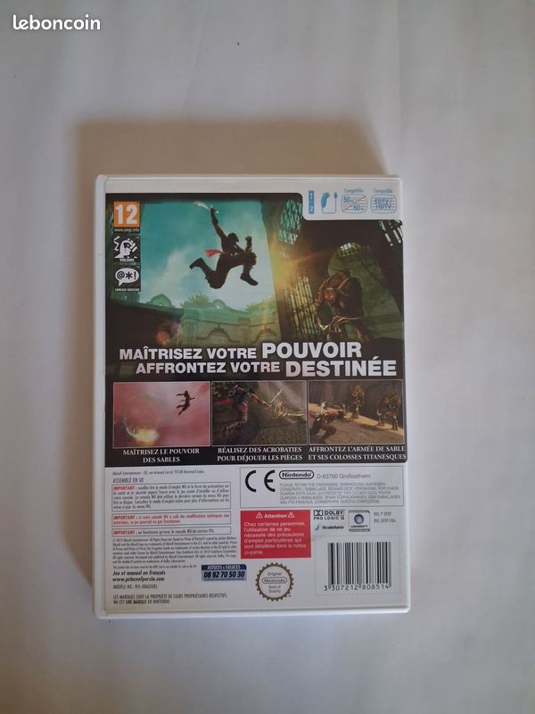 Jeu Prince Of Persia - Les Sables Oubliés Sur Wii - Version FR Complète (boîte, Notice) En Très Bon état